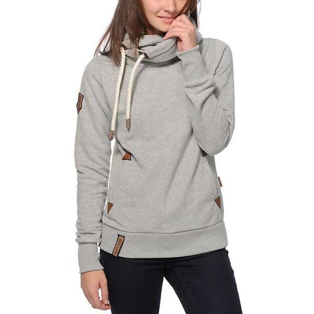 Naketano Gray Cowl Neck Sweater